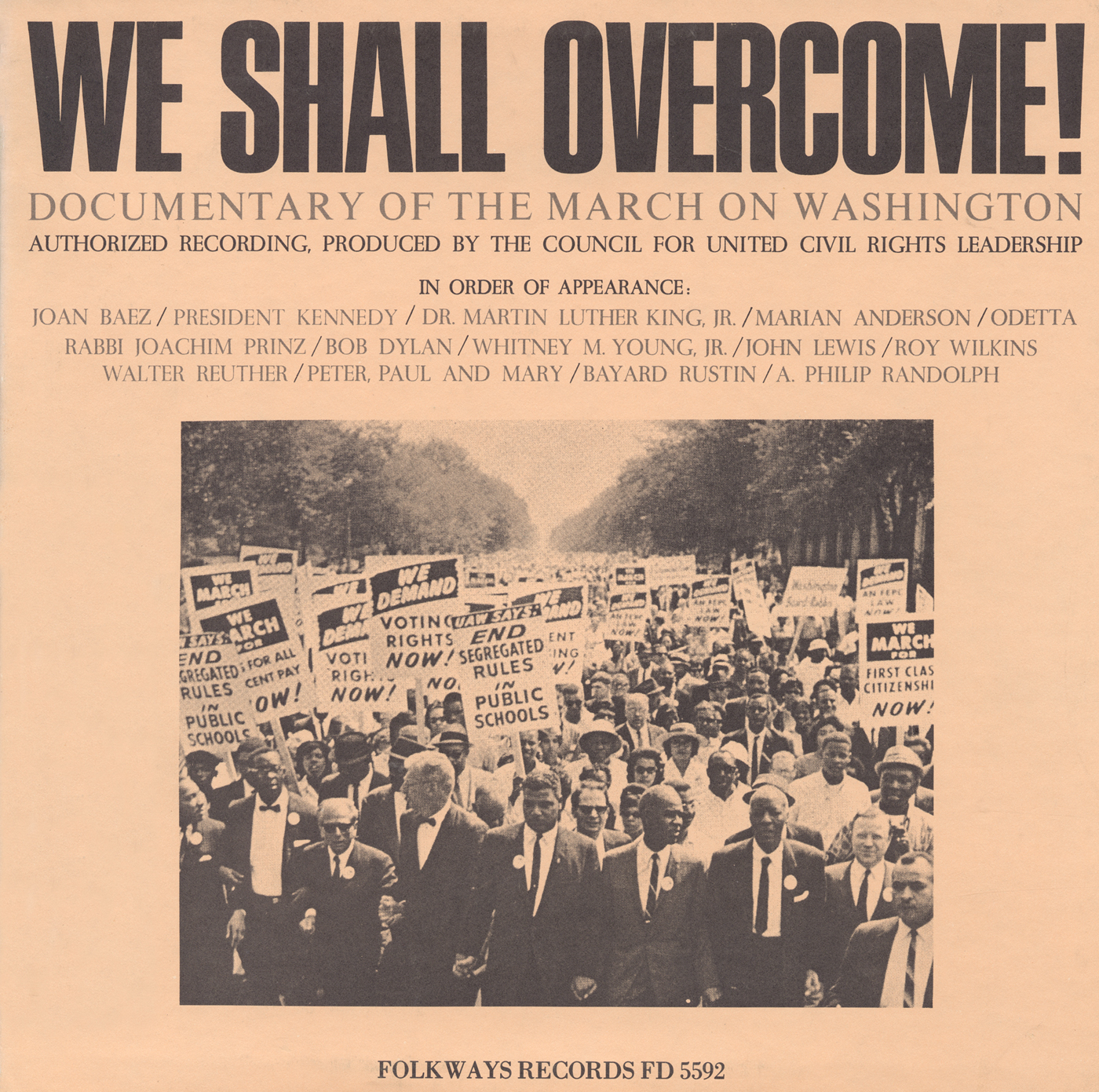 Flicker United We Shall Overcome Original 1960s Peace Movement lenticular 