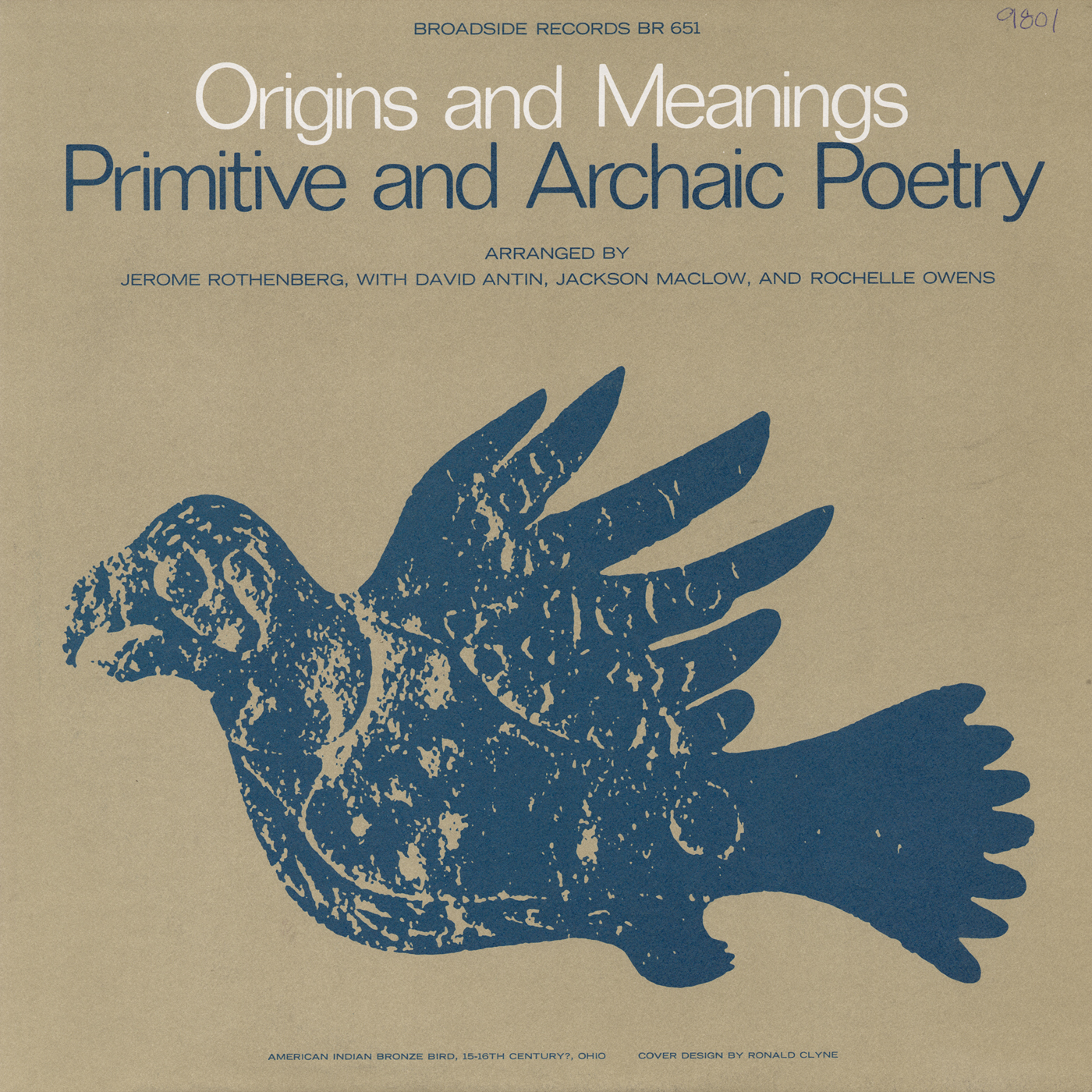 A Reading Of Primitive And Archaic Poetry Arranged By - 