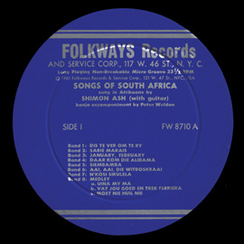 Songs of South Africa: Sung in Afrikaans