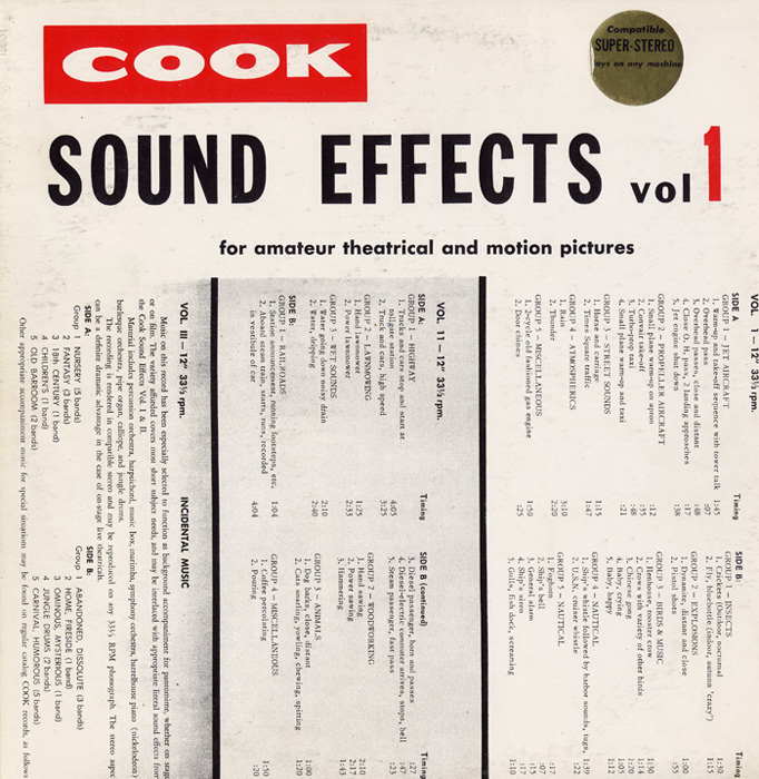 Sound Effects, Vol. 1
