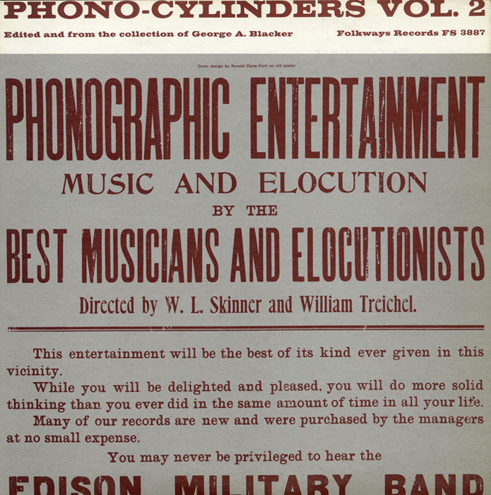 Phono-Cylinders, Vol. 2: Edited and from the Collection of George A. Blacker