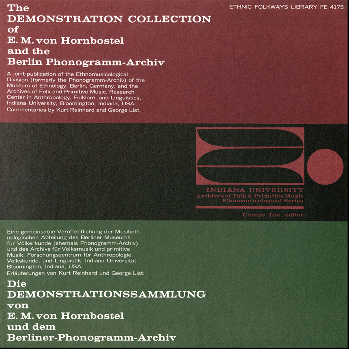 The Demonstration Collection of E.M. von Hornbostel and the Berlin Phonogramm-Archiv