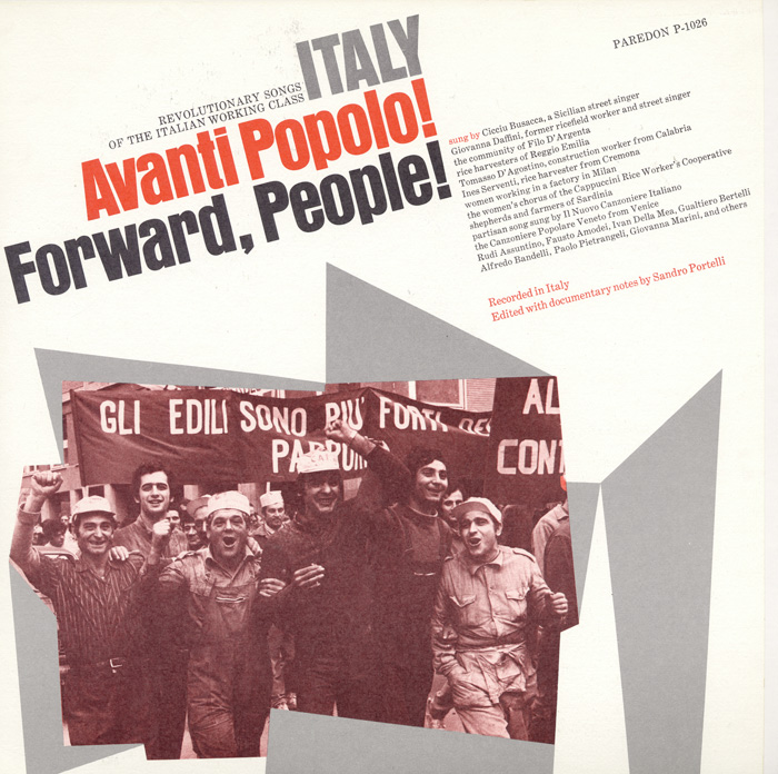 Italy: Avanti Popolo! Forward People!