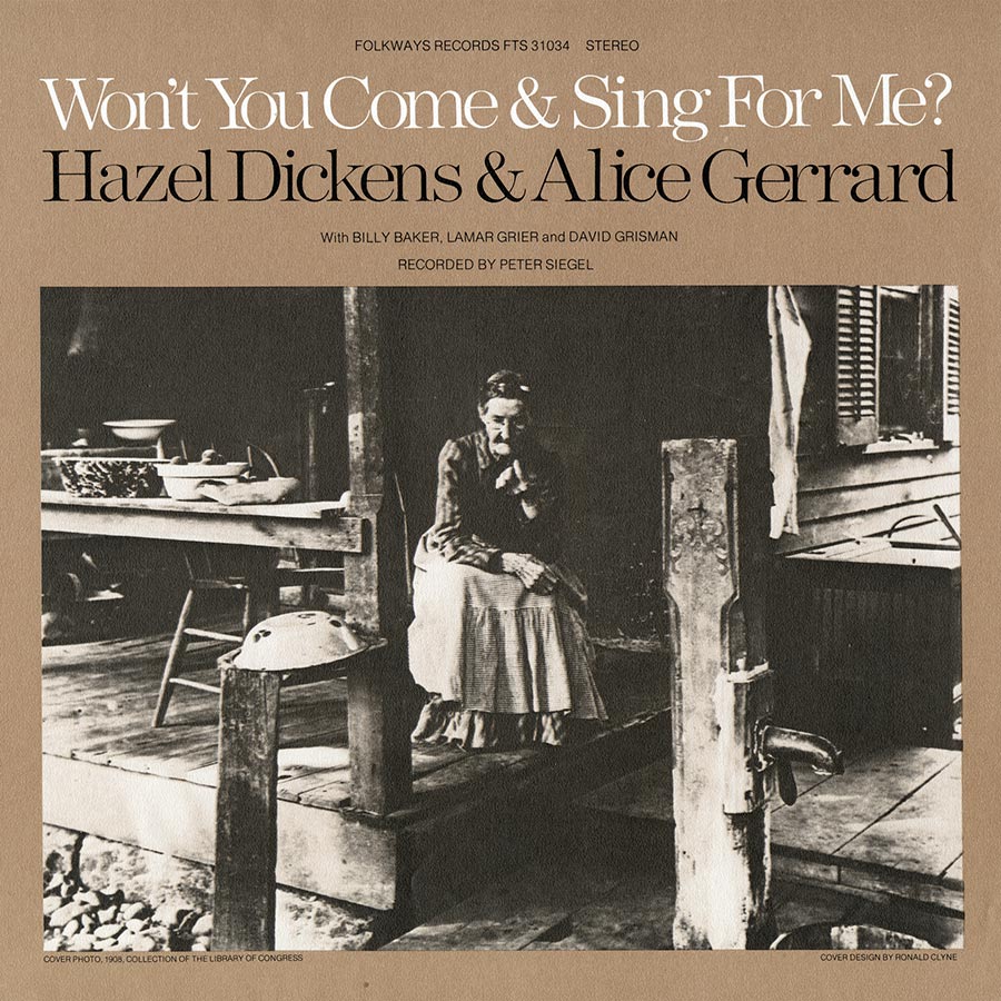 Won't You Come and Sing For Me? 1979 reissue LP album cover.