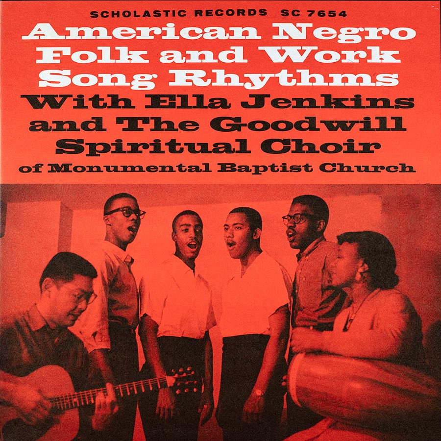 American Negro Folk and Work Song Rhythms vinyl LP artwork.