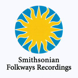 White Smithsonian Folkways Sticker