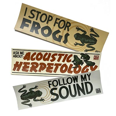 Sounds of North American Frogs Bumper Sticker Set