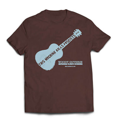 Woody Guthrie/Pete Seeger Brown T-Shirt