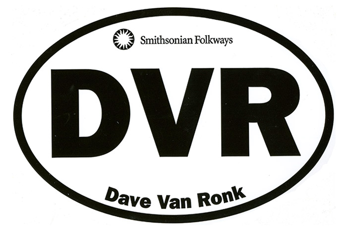 Dave Van Ronk Oval Sticker