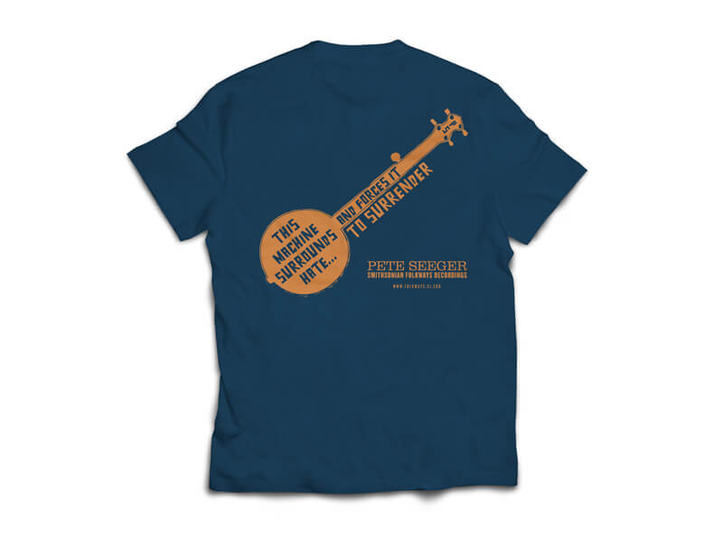Woody Guthrie/Pete Seeger T-Shirt Back