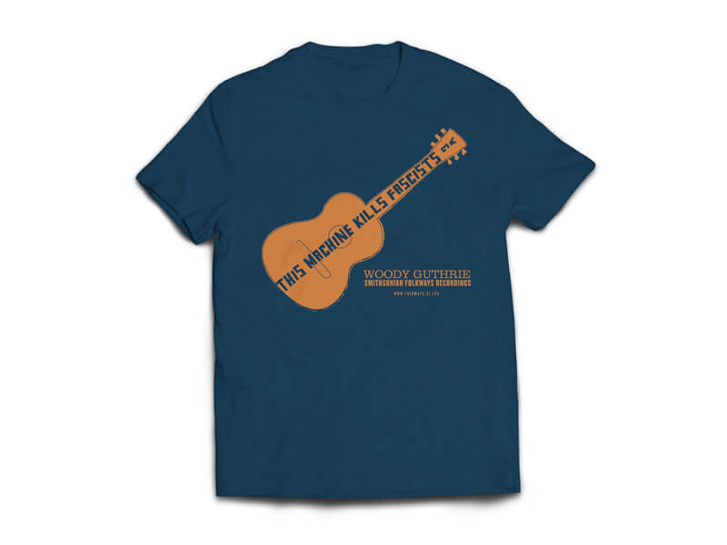 Woody Guthrie/Pete Seeger T-Shirt Front