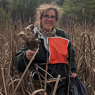 Chris Firestone, Pennsylvania state ginseng coordinator and woman of many talents, grew up learning about her environment and how to use the plants around her. Photo courtesy of Chris Firestone